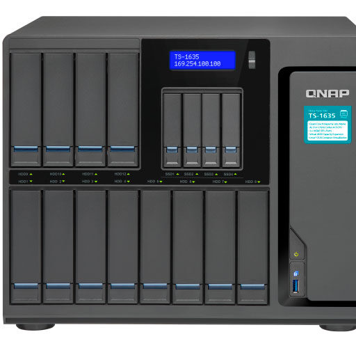 TS-1635 Qnap - NAS Storage 16 baias p/ Backup Corporativo