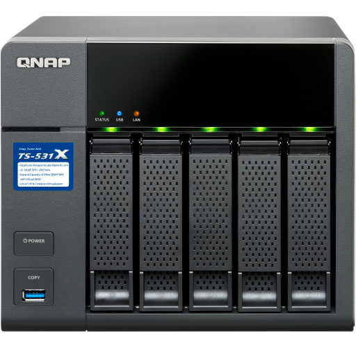 Qnap TS-531X - Storage NAS 5 Bay 50TB SATA