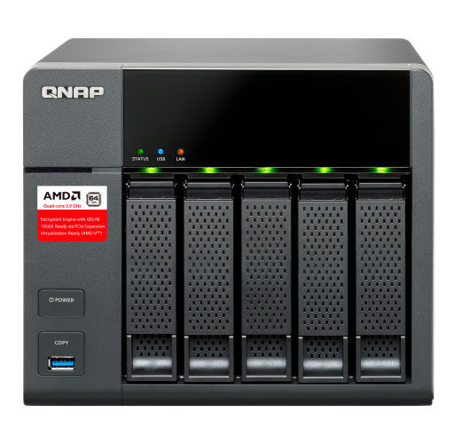 TS-563 Qnap - Storage 5 baias NAS SATA Hot-Swappable