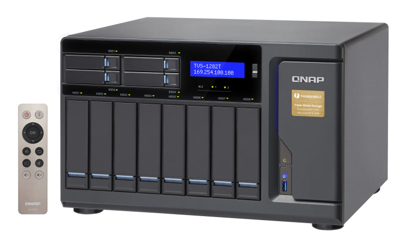 TVS-1282T 112TB - Tiered NAS Server Qnap 12 baias Thunderbolt - Imagem 3