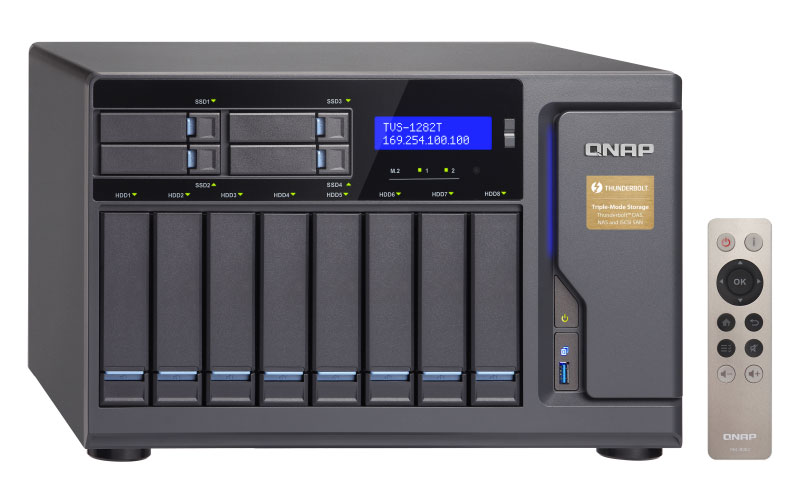 TVS-1282T 112TB - Tiered NAS Server Qnap 12 baias Thunderbolt - Imagem 4