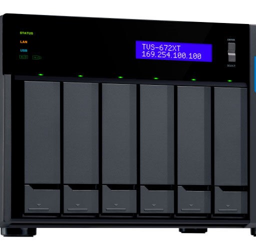 Qnap TVS-672XT - Storage NAS 6 baias até 84TB c/ Thunderbolt 3