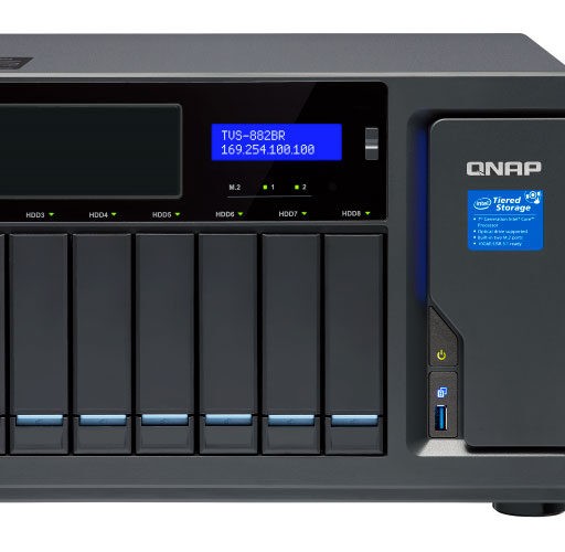 Qnap TVS-882BR - Servidor NAS Hot-Swappable 8 baias SATA