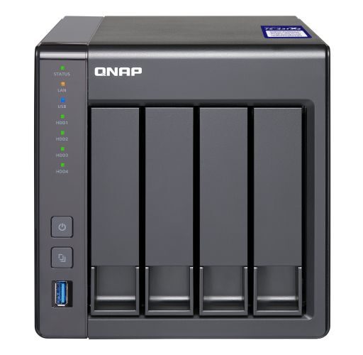 NAS 4 baias para HD SATA até 56TB - QNAP TS-431X2