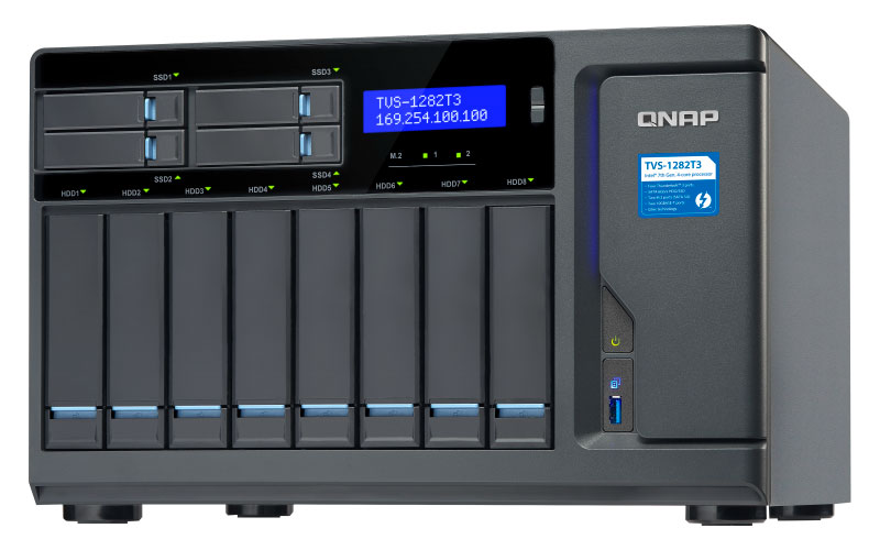 Qnap TVS-1282T3 Servidor NAS/SAN/DAS 8 Baias Thunderbolt 3 - Imagem 4