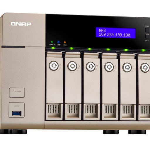 TVS-663 Qnap - Storage NAS com 6 baias p/ discos SATA