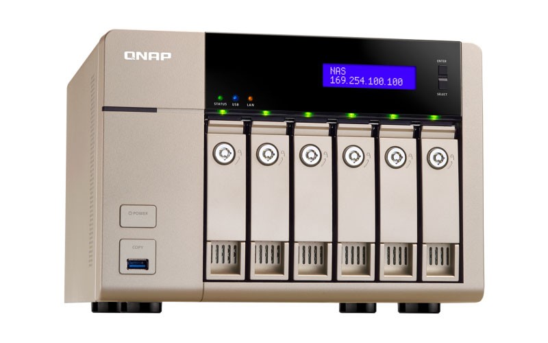 TVS-663 Qnap - Storage NAS com 6 baias p/ discos SATA